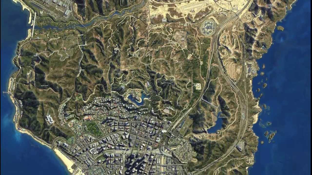 Gta 5 hd satellite map фото 51