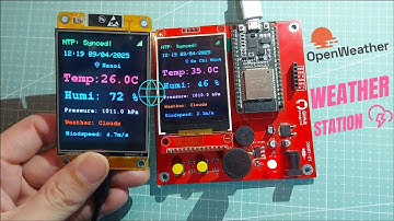 ESP32 Weather Station Project - Simple UI with TFT LCD [Step-by-Step]