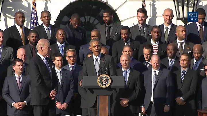 美國總統歐巴馬白宮接見2015-16 NBA總冠軍，Cleveland 騎士 (中字) - 天天要聞