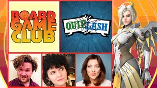 Let's Play QUIPLASH w/ Mercy from Overwatch!! | Board Game Club feat. Lucie Pohl