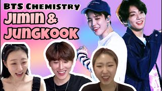 |SUB| Koreans react to Jimin and JungKook's Chemistry!