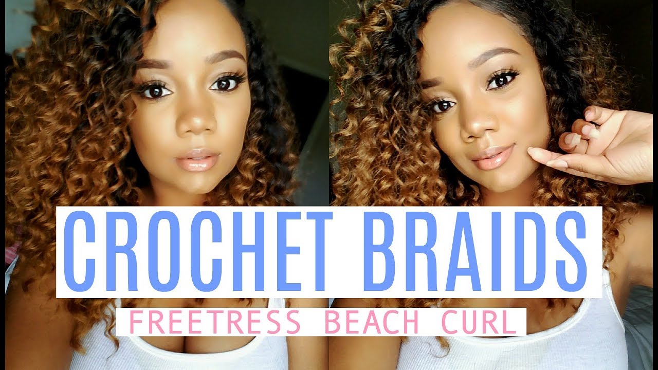 Freetress Beach Curl. crochet beach wave hair. 