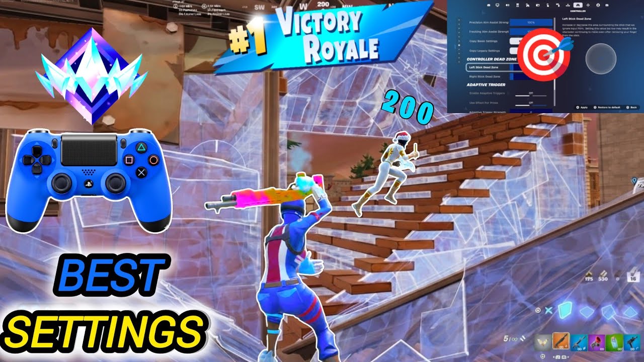 These settings made me the BEST with the PS4 Controller | Fortnite Best controller settings 2026
