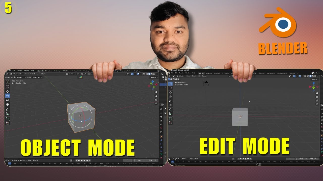 Object Mode vs Edit Mode in Blender: Complete Beginner-Friendly Guide 🔥 ...