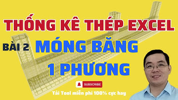 Bài 2. Thống kê thép móng băng 1 phương cực nhanh bằng Excel| Th.S Mai Bá Nhẫn DTC