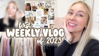 new hair, wardrobe declutter & 2023 plans  WEEKLY VLOG