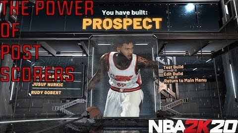 YOUNGEST LEGEND SHOWS YOU THE POWER OF A 60 OVERALL PROSPECT IN NBA 2K20! MOST BROKEN BUILD 2K20