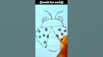 🐞easy way to draw Ladybug | 🐞 easy rules to draw a ladybug #shorts #ladybug #easy #viralshorts