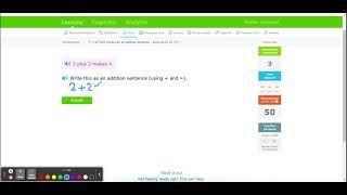 IXL | Turn words into an addition sentence - sums up to 10 | Kindergarten math