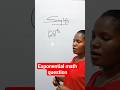 A Nice exponential math question. #maths #exponents #mathshorts