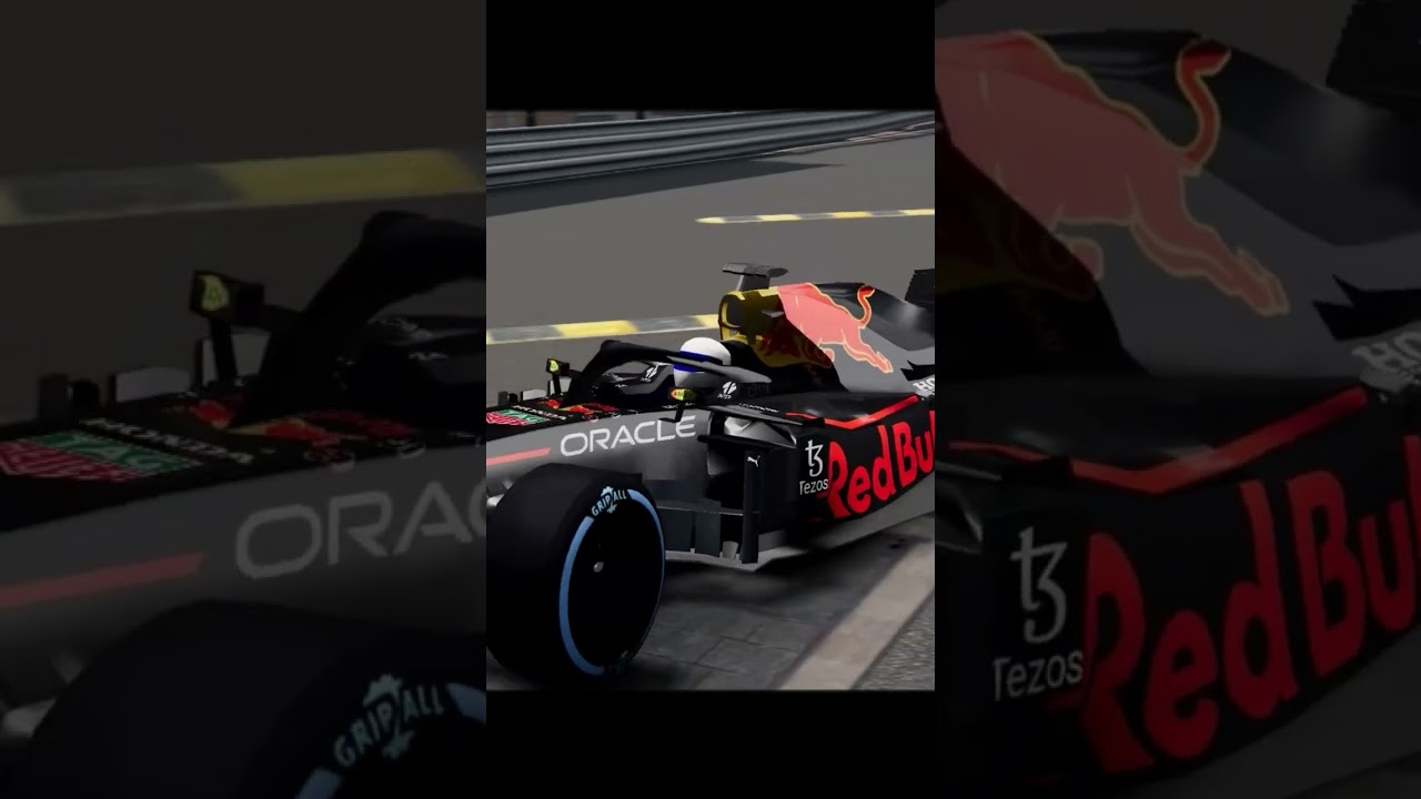 Monaco #formula1 side by side in the tunnel #racing #crash #monacocircuit #monacogp