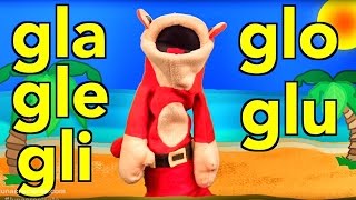 Miniatura del video "Sílabas gla gle gli glo glu - El Mono Sílabo - Canciones infantiles"