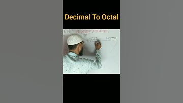 #Decimal to Octal || Hsc Ict chapter -3 ||