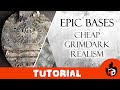 Grimdark base tutorial - Easy ruin / church / temple basing that cost barely anything