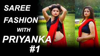 Saree Fashion Bong Naari Priyanka In Red Saree Episode 1 The Bong Heart 2021 New Year