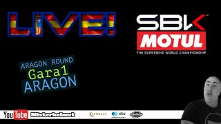 SUPERBIKE Aragon GARA1 LIVE MISTERHELMET