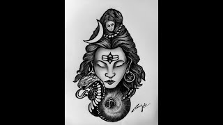 Lord shiva pencil drawing | Devo ke dev mahadev | Chetan Joshi