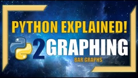 How to Create Graphs using Python l Bar Graphs