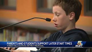 Most parents, students support later start times proposed in this district