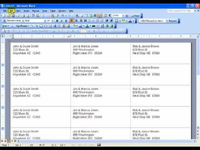 How To Create Microsoft Word Labels - YouTube