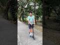 Me riding a scooter