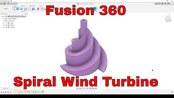Fusion 360 - Spiral Wind Turbine
