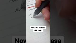 Testing ALL the Zebra Sarasa Gel Pen Models: Dry, Mark On, R, which is best? #shorts