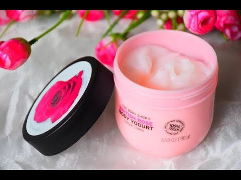 The Body Shop Body Yogurt Review | British Rose body yogurt. - YouTube