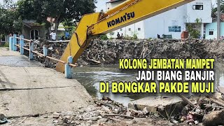 Download Lagu KOLONG JEMBATAN JADI BIANG BANJIR❗MAMPET LUMPUR DI BONGKAR PAKDE MUJI #kdm  MP3