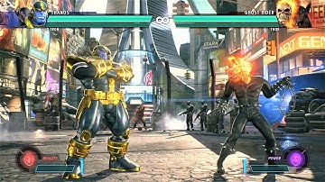 Thanos & Ultron vs Ghost Rider & Thor (Hardest AI) - Marvel vs Capcom: Infinite