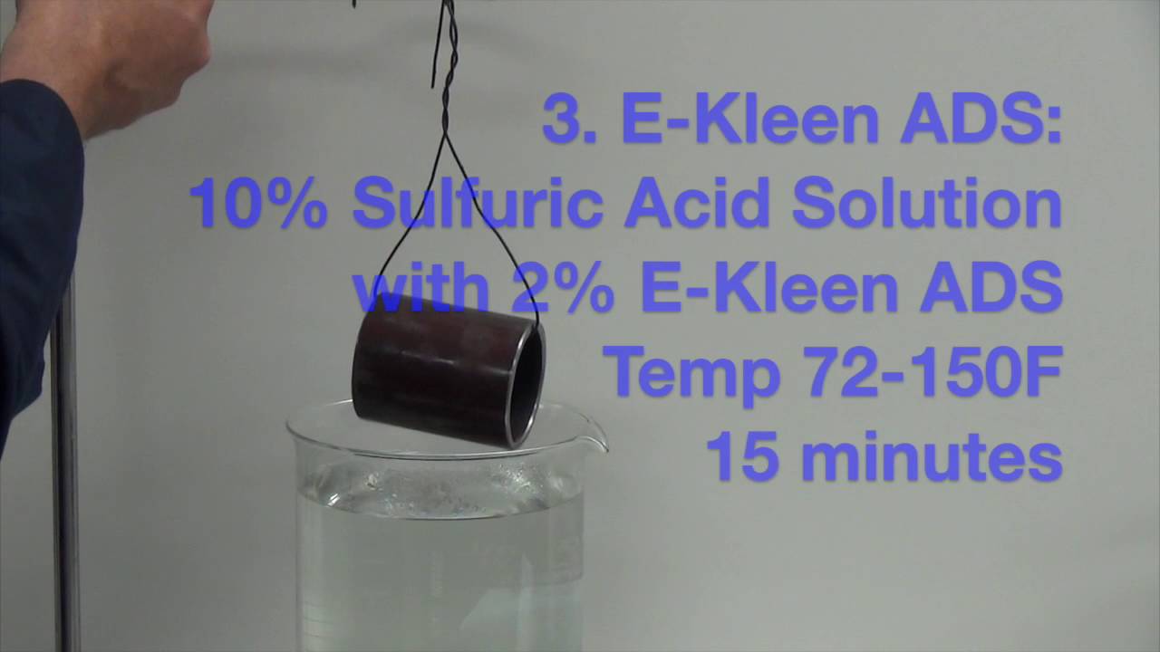 EKleen ADS Sulfuric Acid Descaler for Steel Parts YouTube