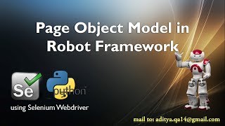 Page Object Model in Selenium Python Robot Framework Step by Step