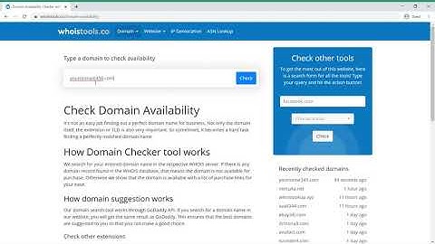 How to Check Domain Availability in 2020 | Domain Checker Tool | WhoisTools