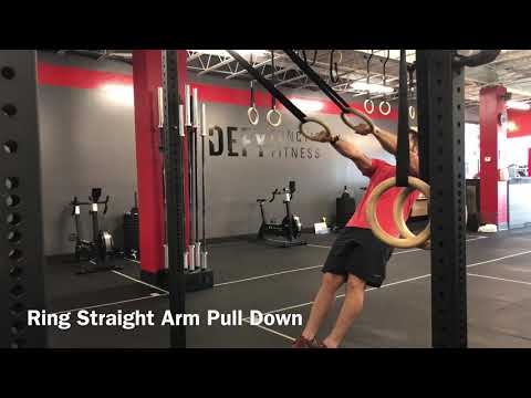 Ring Straight Arm Pull Down