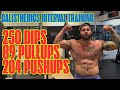 Calisthenic Intervals: 543 Reps - Dips + Pullups + Pushups | Eric Rivera