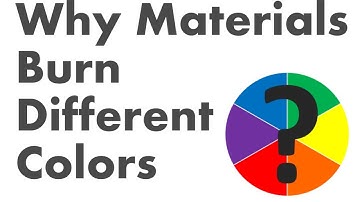 Why materials burn different colors