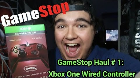 GameStop Haul #1: Xbox One Wired Controller w/ PDP Crimson Red