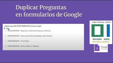Duplicar preguntas en formularios de Google
