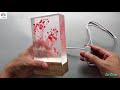 Amazing ideas for bedroom - DIY Make beautiful night lamp with expoxy resin and flowers