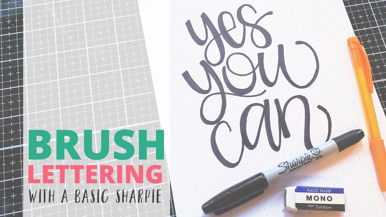 Learn to CreateBrush Lettering with a Simple Sharpie Marker! • Shawna  Clingerman