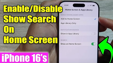 iPhone 16/16 Pro Max: How to Enable/Disable Show Search On Home Screen