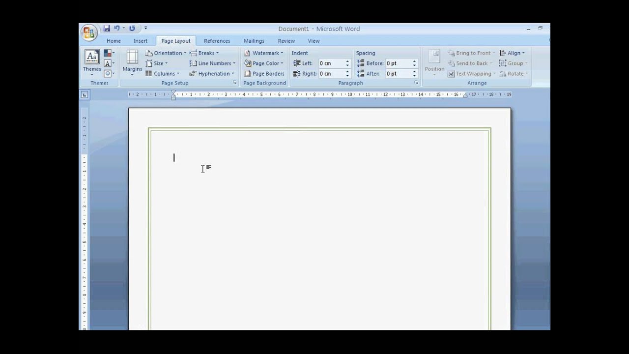 make a custom border in word