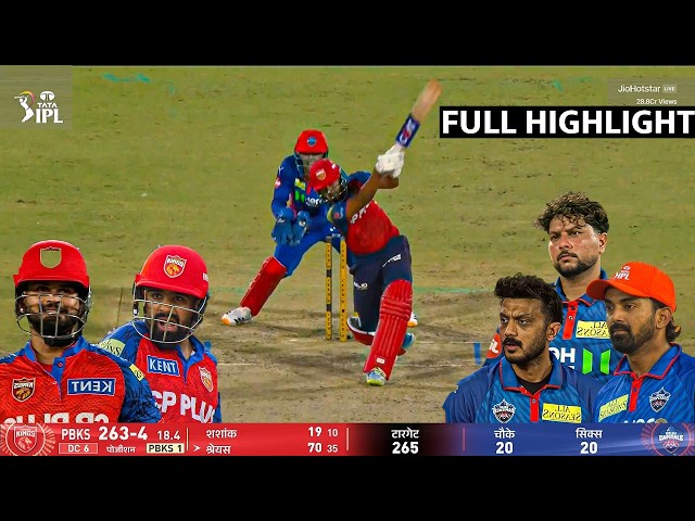 IPL 2026 PBKS vs DC match full highlights, Punjab vs Delhi today ipl match 55 highlights 2026