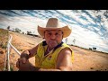 Angry guy with water melons under his arms at Queensland border
