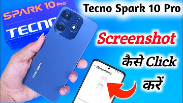 How to take screenshot in Tecno spark 10 pro/Tecno spark 10 pro me screenshot kaise le/screenshot