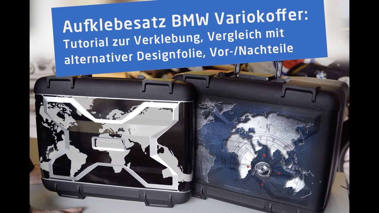 BMW R1200GS R1250GS Koffer Variokoffer Vergleich Aufkleber vs. Custom ...