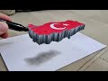 3d Türkiye haritası çizimi / 3d çizim / üç boyutlu çizimler