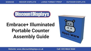 Assembly Guide - Embrace+ Illuminated Portable Counter | Discount Displays