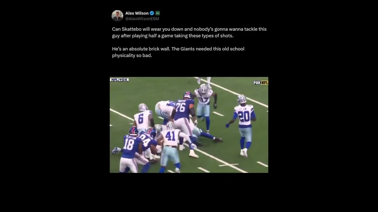 Cam Skattebo Is An Absolute BEAST Nyg Nfl Giants