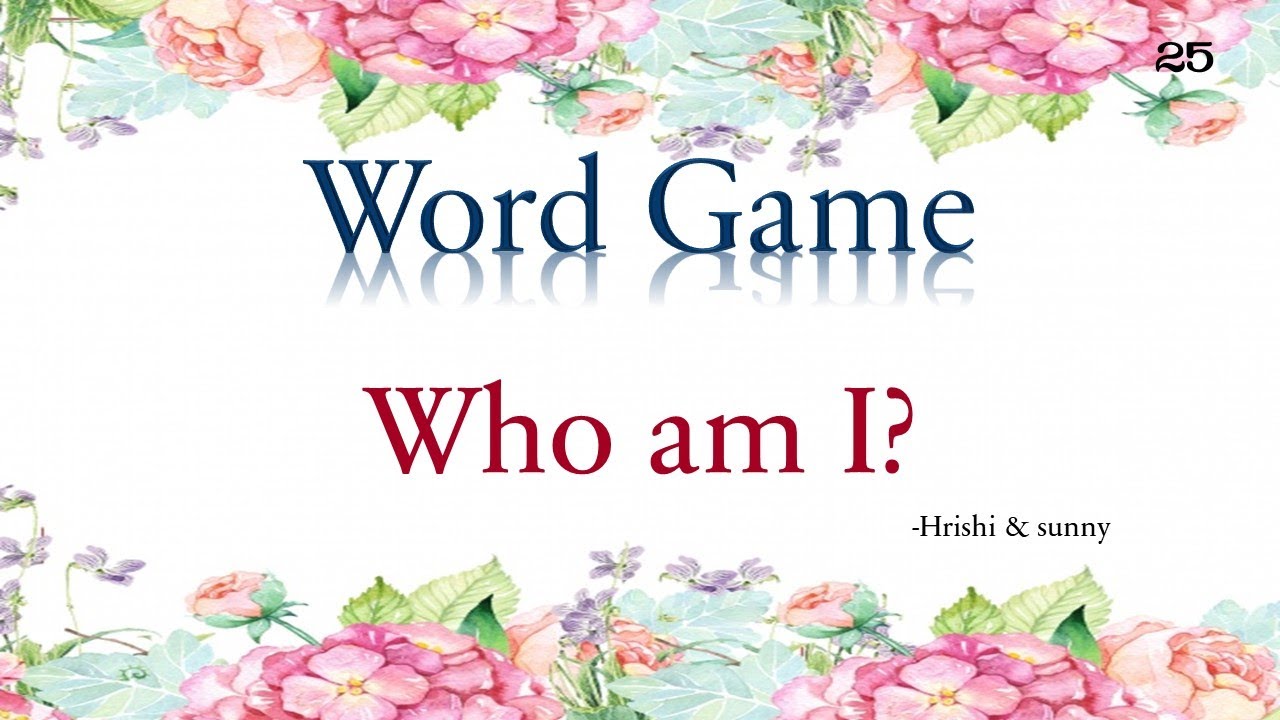 Word Puzzle Who Am I Word Games Puzzles Kids Puzzles Puzzle Games Riddles Kids Word Games Fun Game Youtube